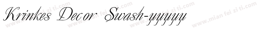 Krinkes Decor Swash字体转换